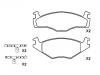 Bremsbelagsatz, Scheibenbremse Brake Pad Set:191 698 151 B