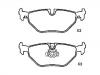 Bremsbelagsatz, Scheibenbremse Brake Pad Set:34 21 6 761 281