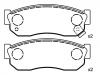 Bremsbelagsatz, Scheibenbremse Brake Pad Set:41060-01A26