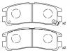 тормозная кладка Brake Pad Set:MB 857 336