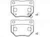 тормозная кладка Brake Pad Set:44060-04U86