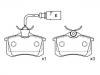 тормозная кладка Brake Pad Set:7M3 698 451