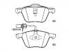 Plaquettes de frein Brake Pad Set:7M3 698 151 A