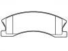 Plaquettes de frein Brake Pad Set:5093183AA