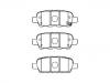 Pastillas de freno Brake Pad Set:D4060-JA00A